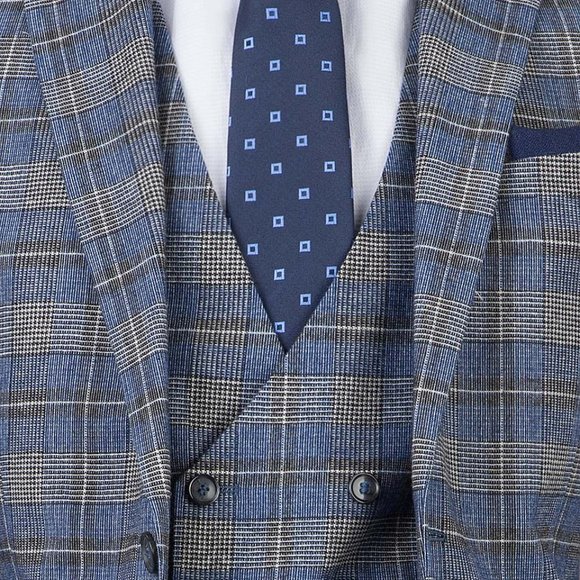 TWEEN Blue Suit with Vest - Picture 3 of 5